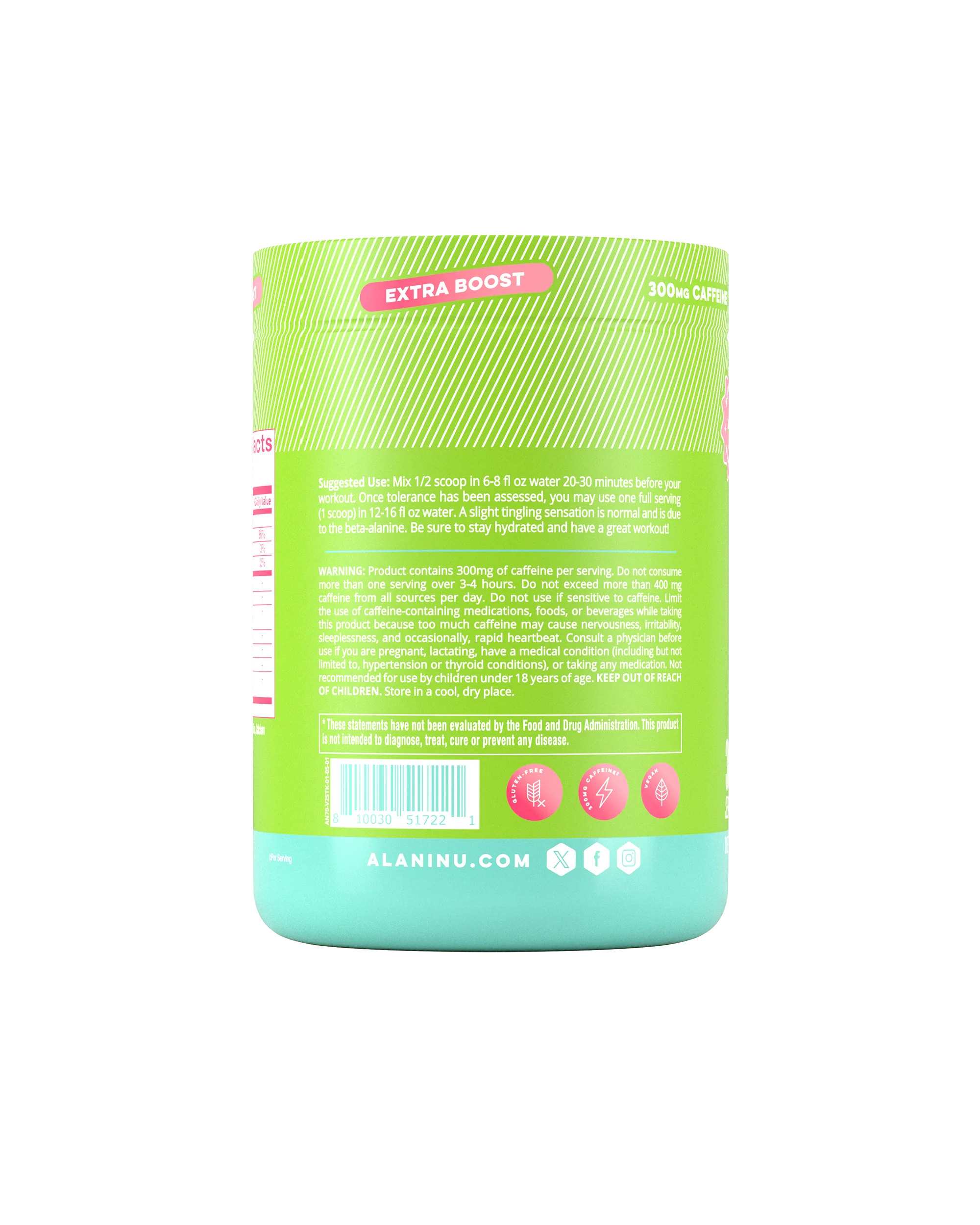 Alani Nu Featured Pre-Workout+ - Kiwiberry - Image 4