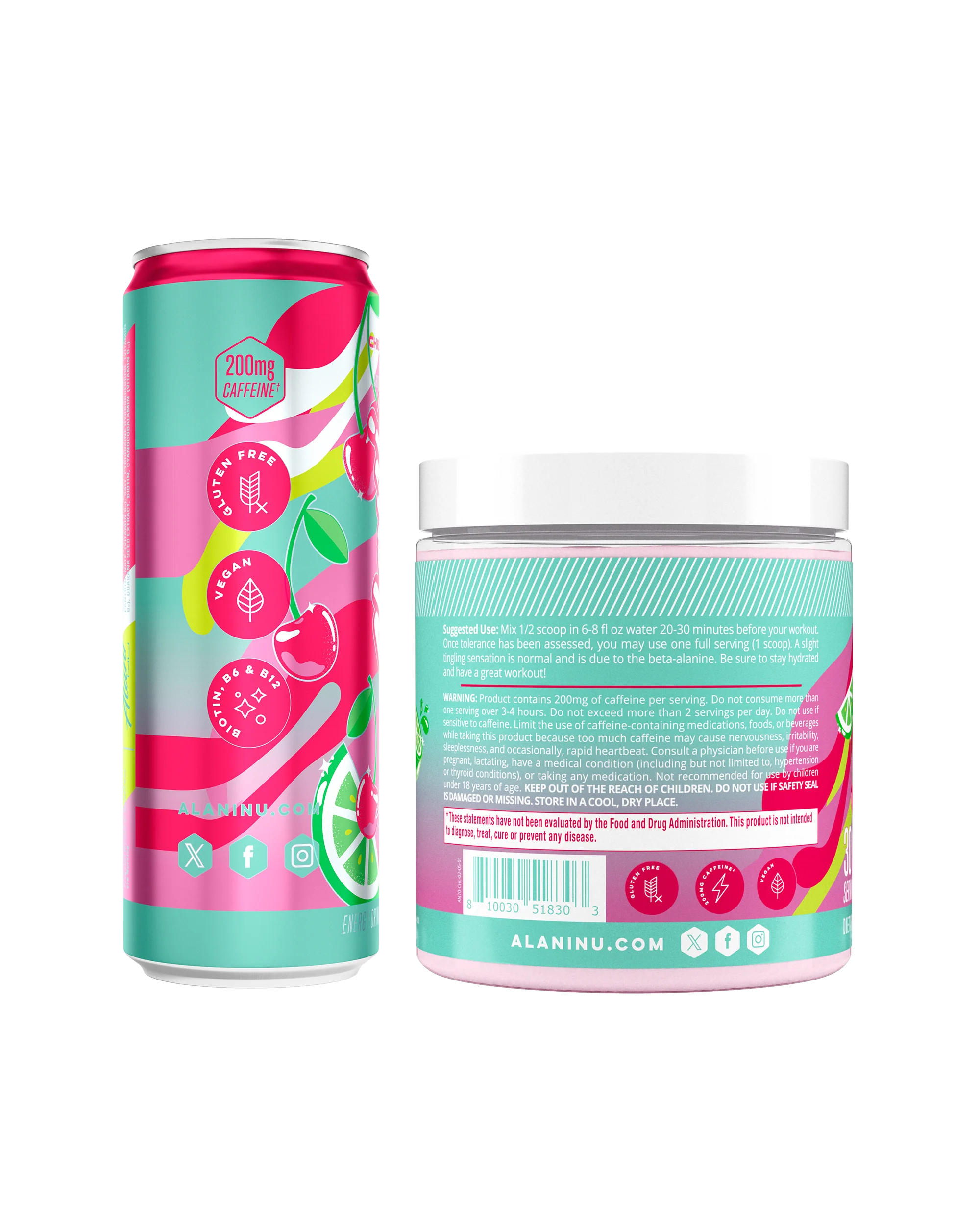 Alani Nu Featured Energy Drink & Pre-Workout - Cherry Twist - Image 4