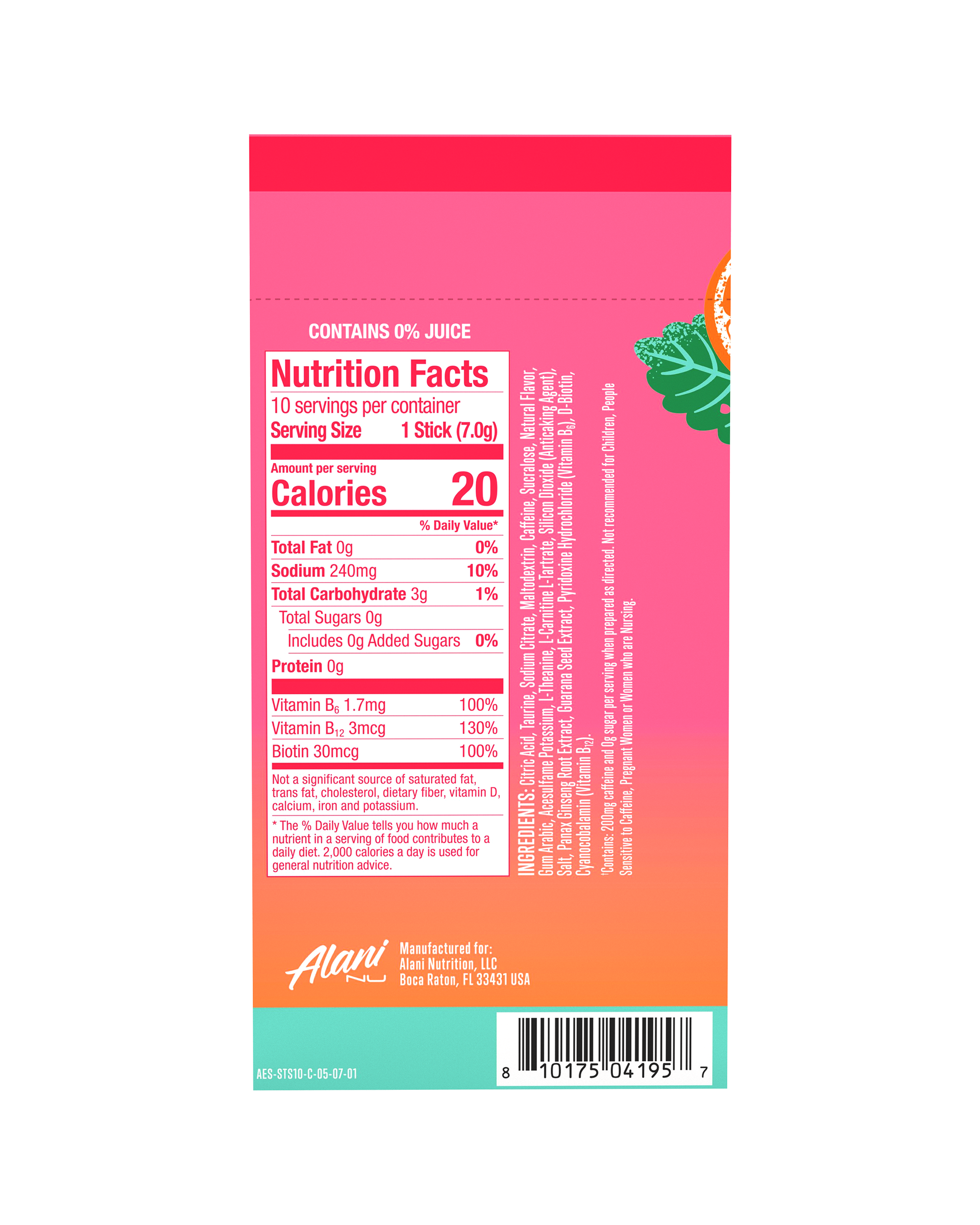 Alani Nu Featured energy sticks - strawberry sunrise - Image 3