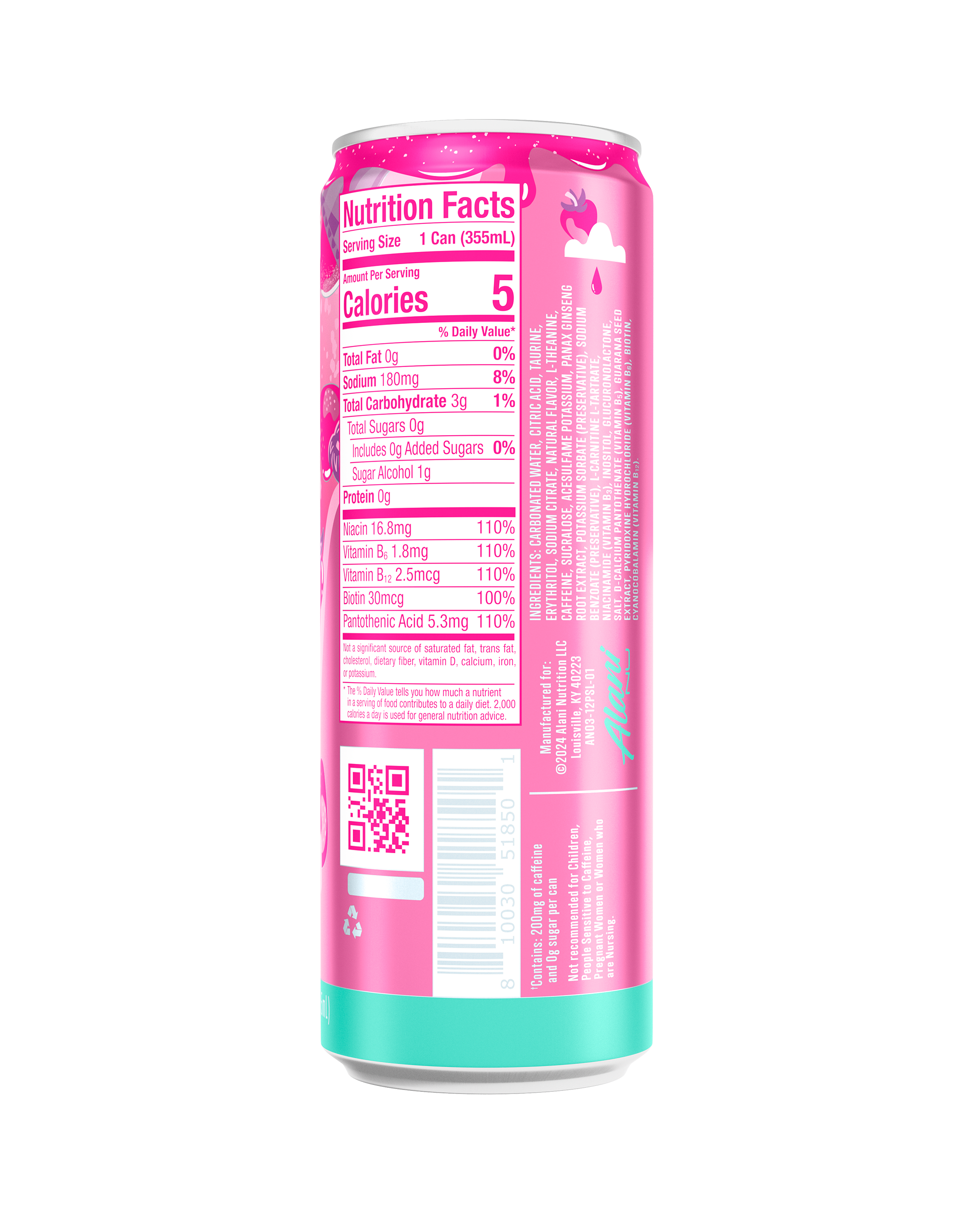 Alani Nu Featured energy drink - pink slush - Image 3