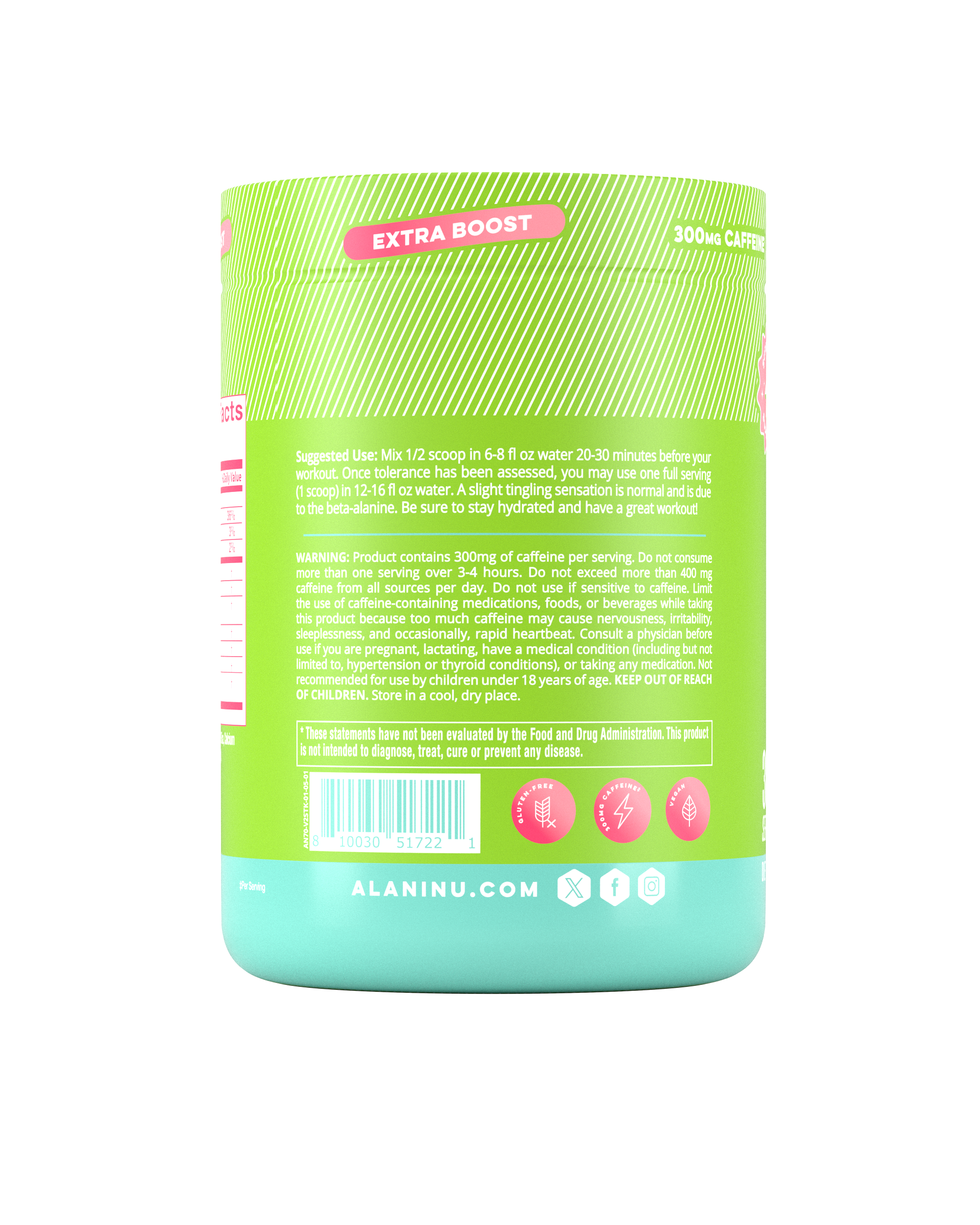 Alani Nu Featured pre-workout+ - kiwiberry - Image 3