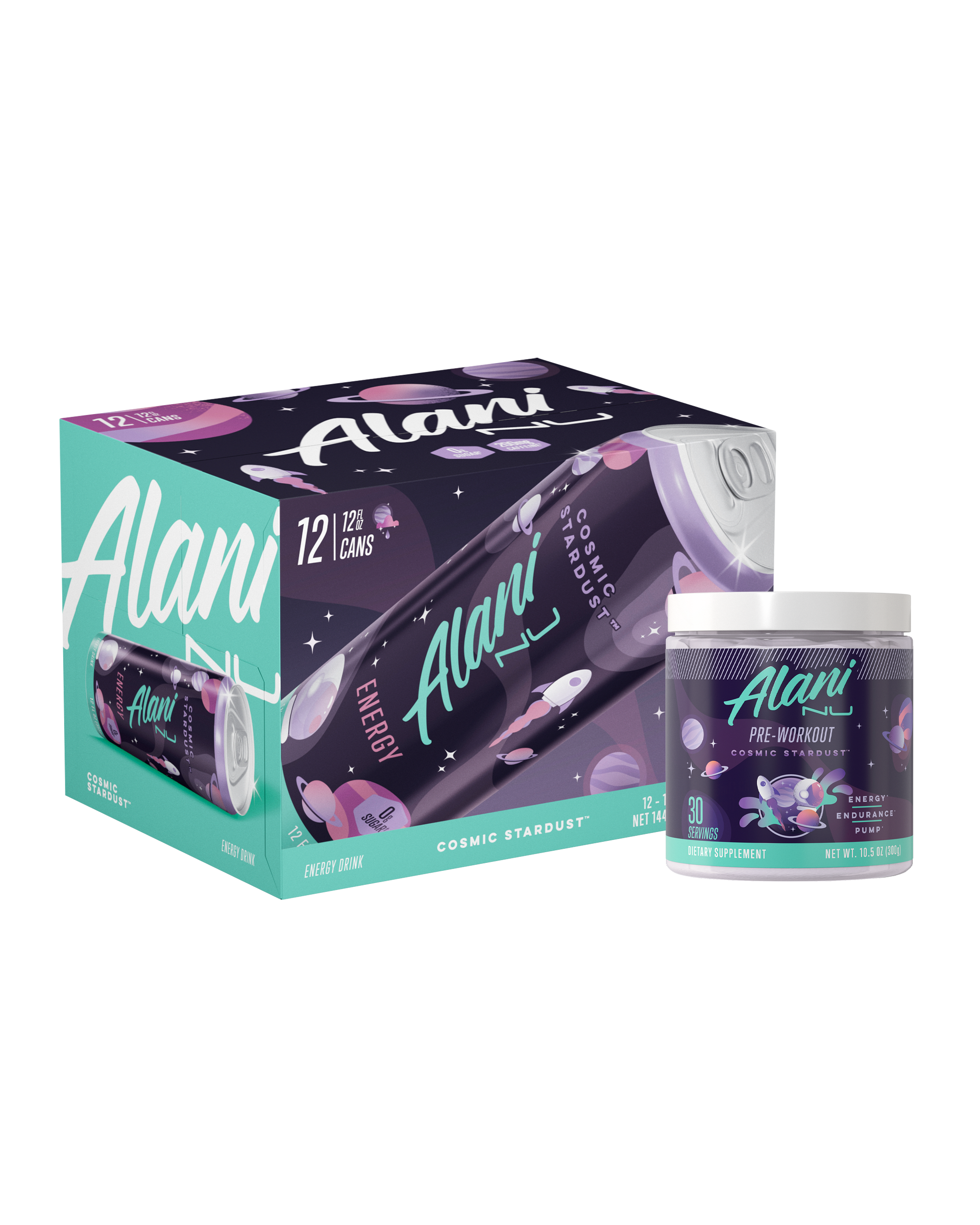 Alani Nu Featured energy drink & pre-workout - cosmic stardust