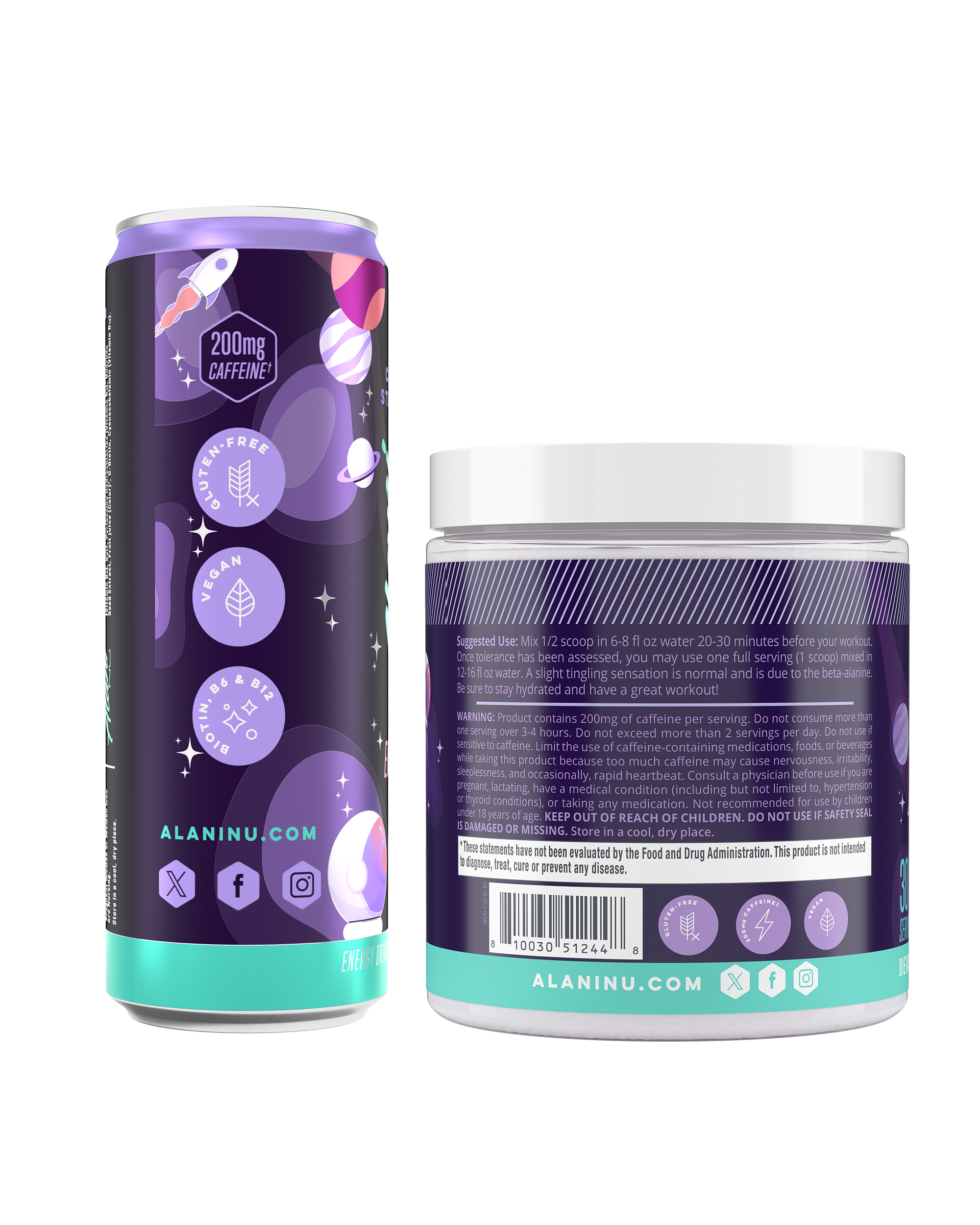 Alani Nu Featured energy drink & pre-workout - cosmic stardust - Image 3