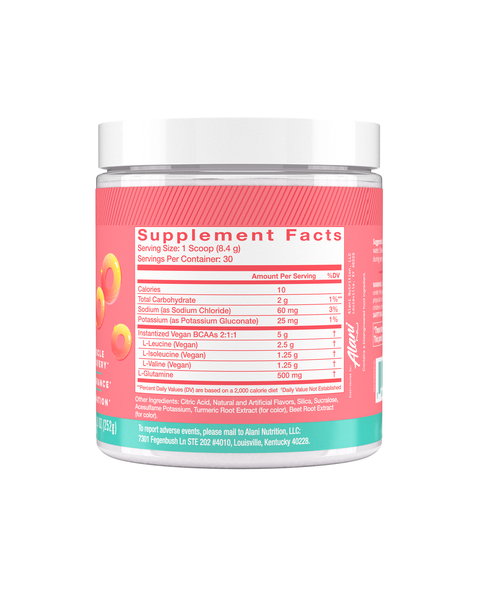 Alani Nu Featured bcaa - sour peach rings - Image 2