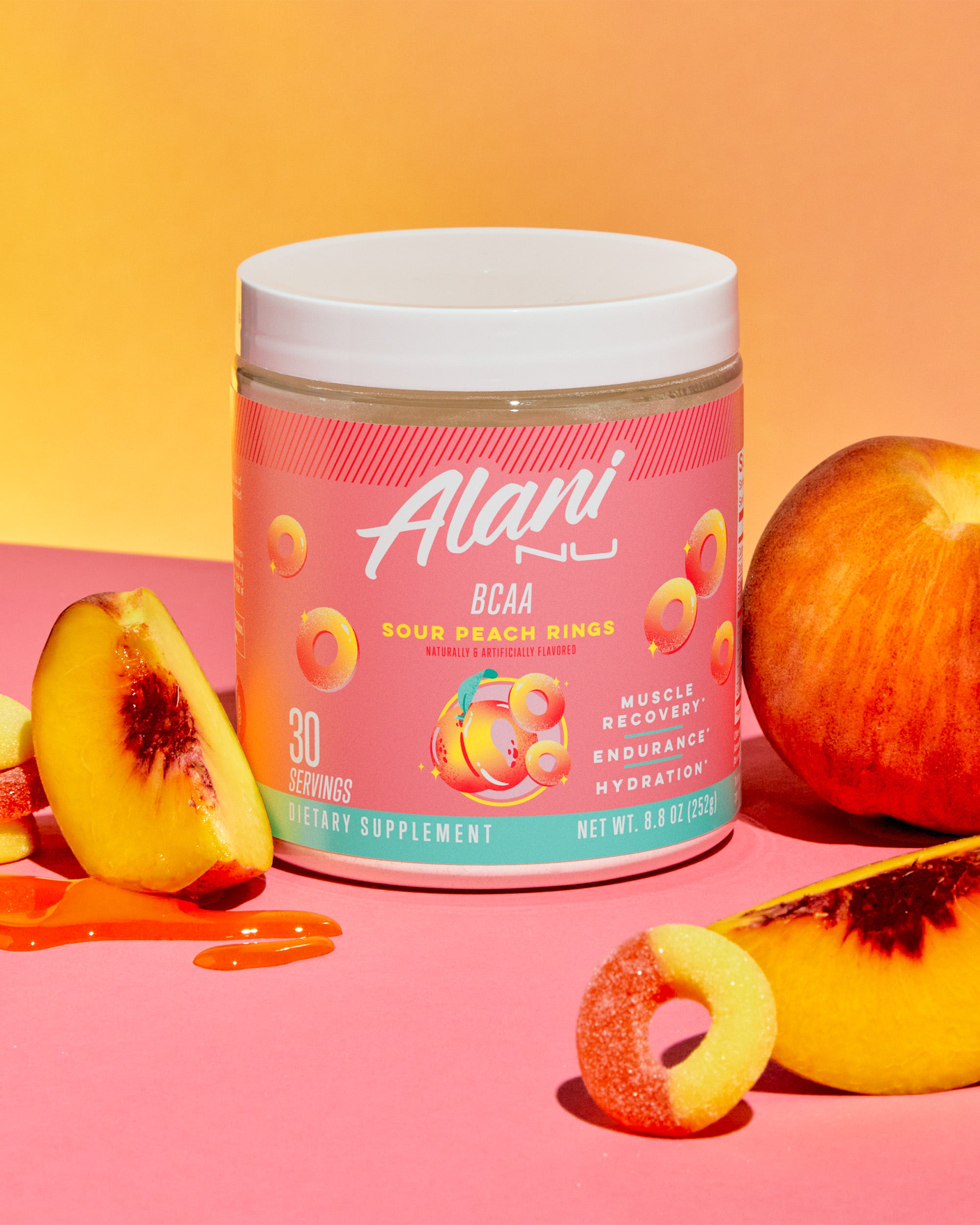 Alani Nu Featured bcaa - sour peach rings - Image 4